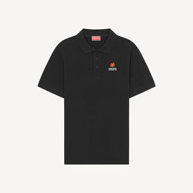 KENZO 高田贤三 男士棉质BOKE花朵刺绣徽标系列短袖POLO衫 黑色 FC65 PO002 4PU 99J