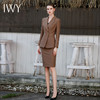 IWY/咖色西装套裙女新款春季职业装气质两粒扣商务正装套裙工装CS1691 商品缩略图0