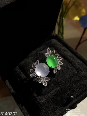 玻璃粉紫极品木纳戒指【3140302】具体价格微信咨询