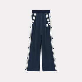 KENZO 高田贤三 女士花朵印花系列休闲运动裤 蓝色 FD52 PA703 4IE 77