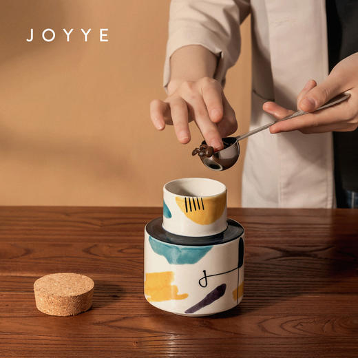 JOYYE 乐天派咖啡杯套装  个性浮雕 多人套装 商品图5