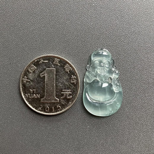 玻璃种翡翠财神爷 商品图3