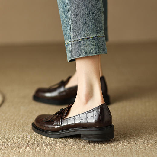 简约百搭，真皮新款乐福鞋NJMK-K389 商品图5