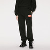 KENZO 高田贤三 女士棉质字母徽标印花休闲运动裤 黑色 FD52 PA708 4MF 99J 商品缩略图1