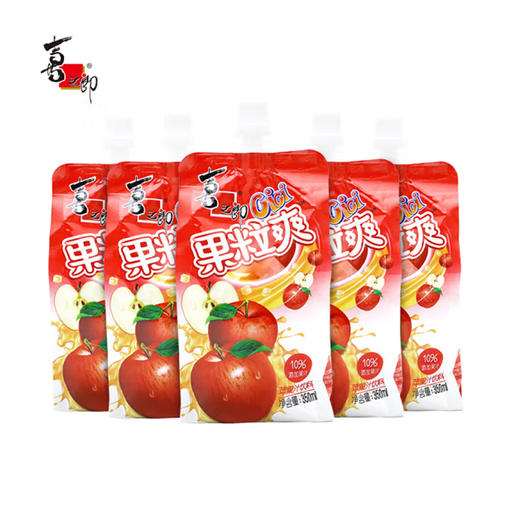喜之郎果粒爽苹果味350ml 商品图1