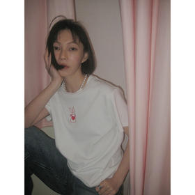 【年终福利/不退换】UMILABLove兔You兔年限定 100%冰爽澳棉立体刺绣廓型T恤短袖T519W