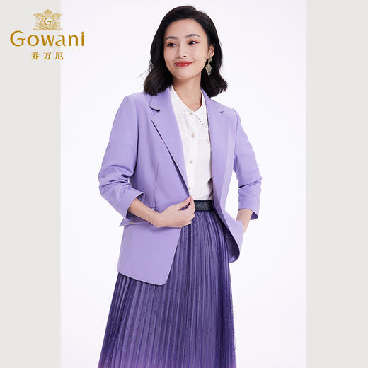 乔万尼春新品小个子短外套小西装收腰设计显瘦百搭EF3B819 商品图1