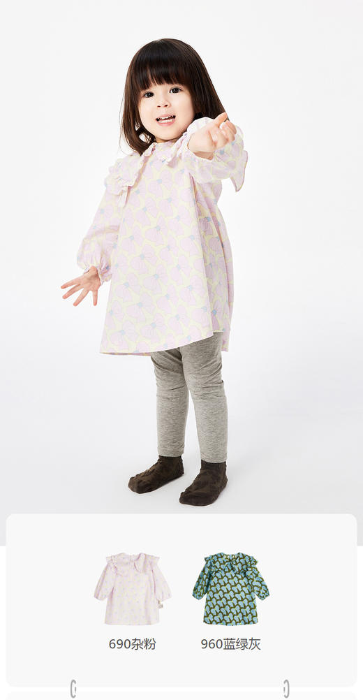 jnby  23年春款  花边设计长袖连衣裙   YN3G11970 商品图0