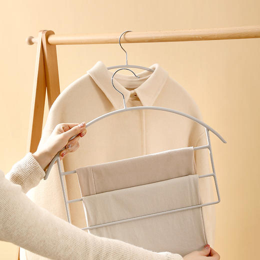 FaSoLa裤架衣柜内置家用多层多功能裤挂架裤子收纳神器无痕晾衣架 商品图4