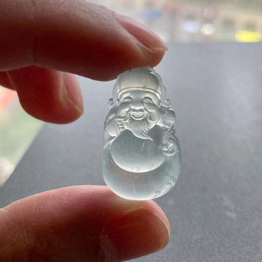 玻璃种翡翠财神爷 商品图7