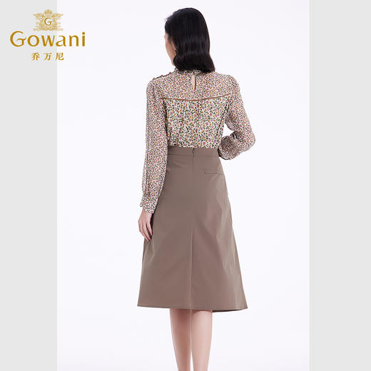 乔万尼春夏新品a字半身裙女职场气质高级感裙子EF3D893 商品图3