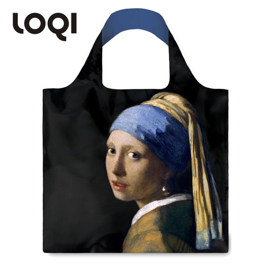 德国LOQI环保袋万用袋合集  时尚艺术环保万用袋 折叠大容量单肩手提购物袋承重40斤防泼水 梵高 莫奈 巴斯奎特  蒙德里安 夏加尔 商品图7