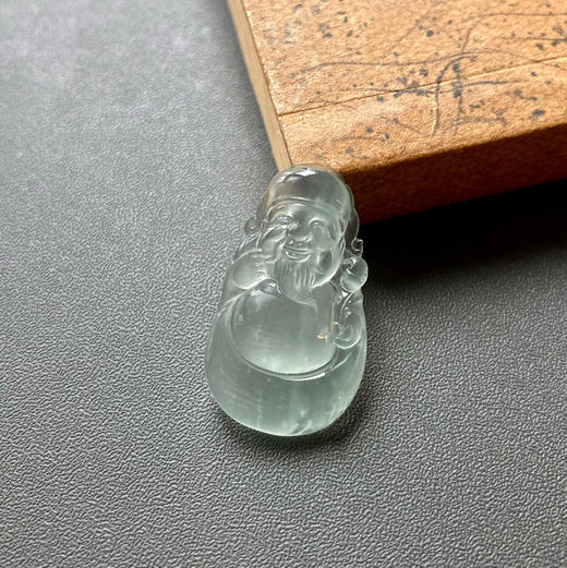 玻璃种翡翠财神爷 商品图1