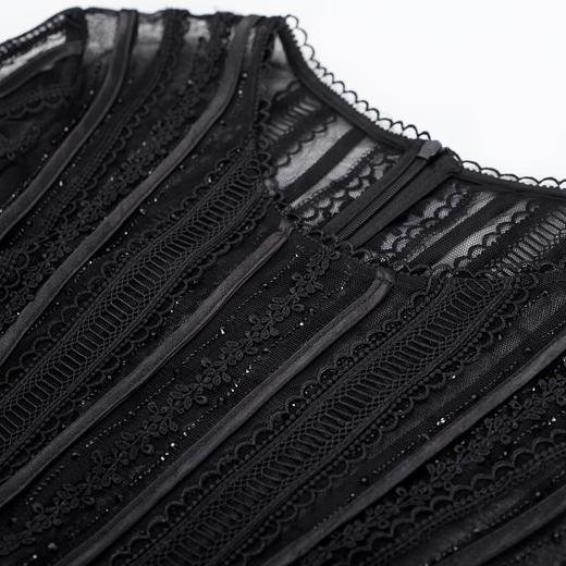 MA801斯尔丽瑟俪2022春优雅气质修身版时尚A摆长礼服连衣裙小黑裙 商品图4