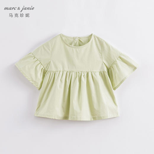 夏装新款 女童北欧风蝴蝶袖全棉宽松小衫230313 商品图1