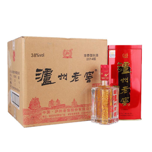 [白酒]泸州老窖(六年)6年窖头曲铁盒38度500ml 商品图1