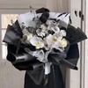 墨色-黑白混搭花束 商品缩略图0