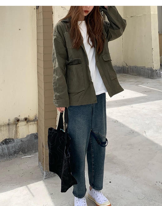 裁缝学苑AQ12 工装夹克宽松短外套纸样女装上衣新款2022裁剪打版 商品图3