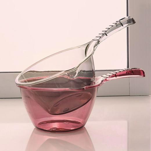 「9.9元包邮！数款配色颜值派」厨房用品水瓢加厚塑料水舀子 居家日用长柄水壳汤勺加厚儿童洗头水勺子餐饮用具 商品图2