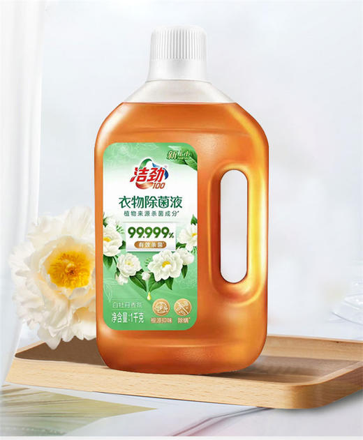 洁劲100衣物除菌液1KG+橄榄洗洁精650G-YS 商品图1