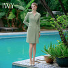 IWY/御姐范西装连衣裙女春绿色高级感正式场合a字裙播音主持人正装Q839 商品缩略图2