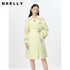NEELLY纳俪商场同款春季新款气质翻领风衣女中长款收腰系带外套N23023F01125 商品缩略图0
