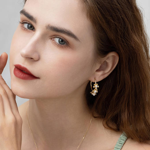 manreya“花海”淡水珍珠耳环 商品图2