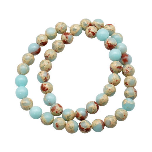 寿山石8mm珠料意卡米诺手串念珠单颗珠子散珠半成品 商品图8