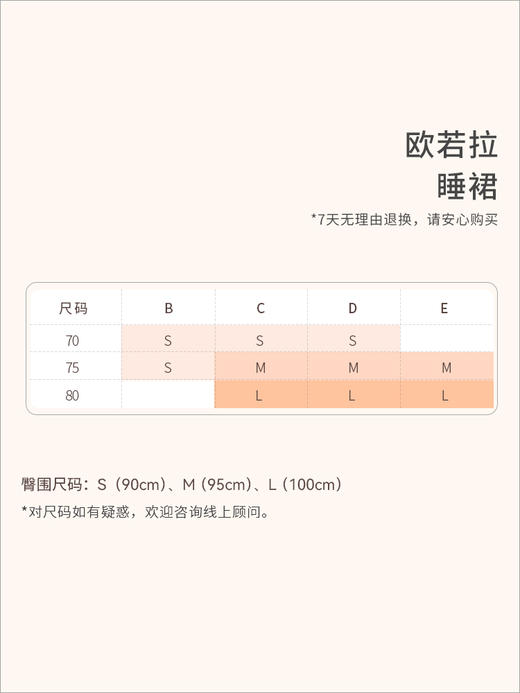 奶糖派大杯文胸欧若拉系列真丝法式奢华刺绣睡裙 商品图4