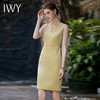 IWY/气质小洋装女春季黄色职业连衣裙收腰显瘦无袖西装裙两件套内搭Q830 商品缩略图2