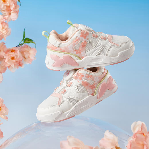 卡特兔儿童运动鞋男童2023秋季网眼透气旋钮篮球鞋儿童跑步鞋 商品图3