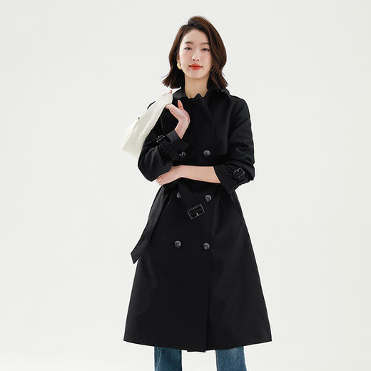 火桐hooton双排扣长款风衣9202 商品图2