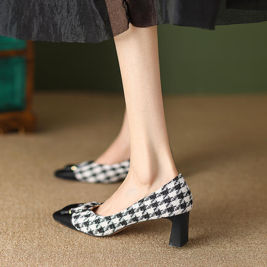 舒适百搭，里外全真皮新款爆款单鞋NJMK-K515 商品图1