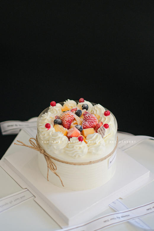 【草莓屋】草莓芒果双拼。戚风蛋糕 商品图1