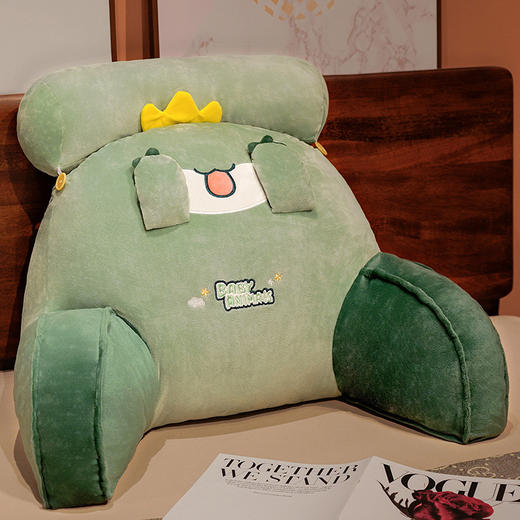 「3款配色」腰靠卡通床头软包大靠背 护腰靠垫可拆洗宿舍床上三角靠背垫居家布艺 商品图5