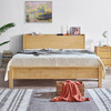 喜梦宝成人床原木家具北欧风格松木床双人床 青山远黛 商品缩略图0