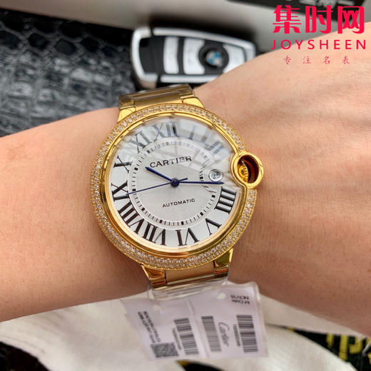 卡地亚 蓝气球系列【钻圈款】男款大号42mm 316L精钢表壳，蓝宝石镜面 搭载定制全自动机械机芯 商品图4