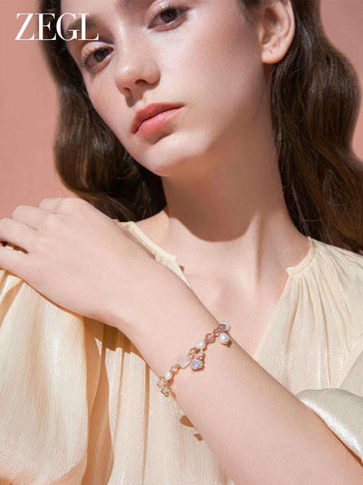 ZEGL设计师本命年桃花兔系列兔子手链女生轻奢小众精致珍珠手饰品 商品图1