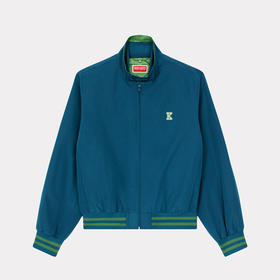 KENZO 高田贤三 男士棉质字母徽标印花拉链棉服外套 蓝色 FD55 BL203 9NB 73