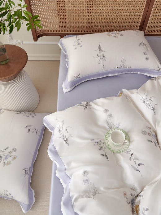 【下架】自然醒60支天丝印花四件套春夏床单被套被罩莱赛尔裸睡套件LB 商品图6