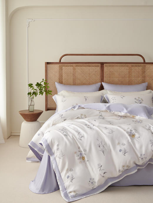 【下架】自然醒60支天丝印花四件套春夏床单被套被罩莱赛尔裸睡套件LB 商品图1