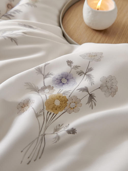 【下架】自然醒60支天丝印花四件套春夏床单被套被罩莱赛尔裸睡套件LB 商品图8