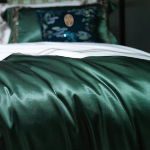 惠谊新中式100%桑蚕丝真丝手工刺绣四件套 翡翠凝香 商品图2