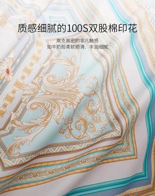 ROYALCOVER/罗卡芙家纺 100支全棉独幅数码印花四件套 阿尔萨斯堡 商品图4