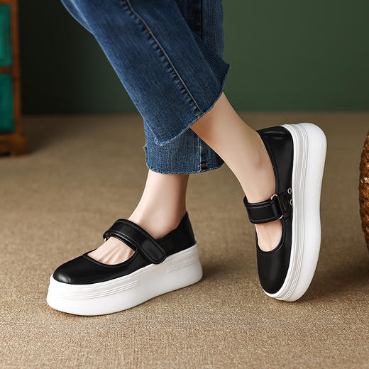 春季新款，轻便玛丽珍浅口厚底单鞋TYM-6160 商品图6