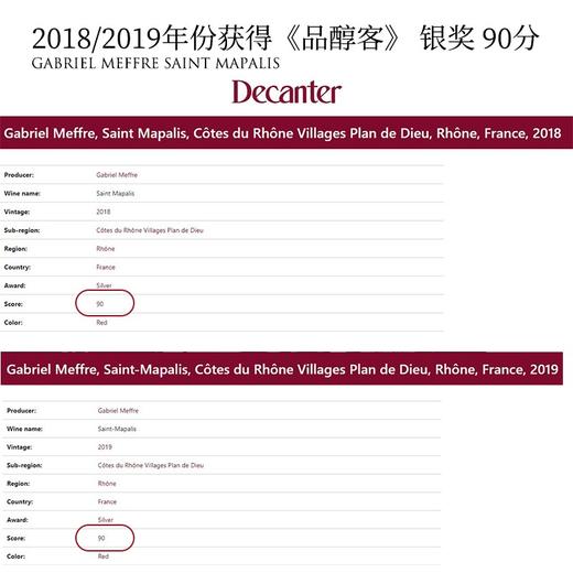 【帕克90分高分推荐】露颂世家 玛丽干红葡萄酒 法国原瓶进口 14%vol 商品图4