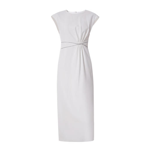 EITIE爱特爱春季新款洋气气质高腰显瘦飞袖礼服连衣裙长裙（建议手洗或装洗衣袋机洗，不可直接机洗 ）6977609 商品图6