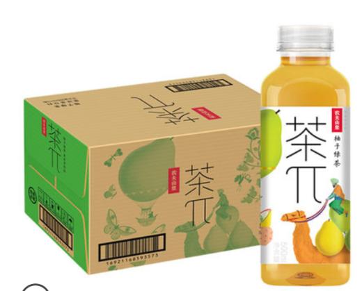 农夫山泉茶π柚子绿茶500ml*15瓶 商品图1
