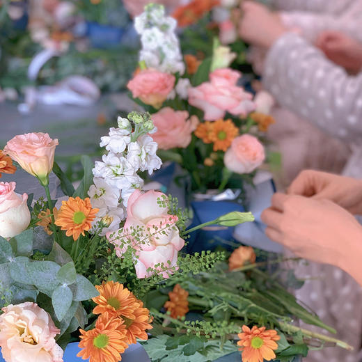 护士节母亲节38女神节妇女节花艺插花花艺沙龙活动手工活动公司企业团体团建亲子福利diy桌面小台花插花系列 商品图3