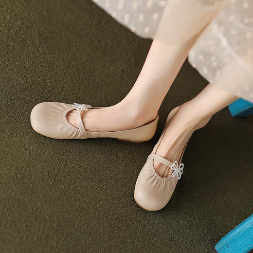 复古法式玛丽珍鞋，温柔晚风单鞋WC-M8431 商品图1